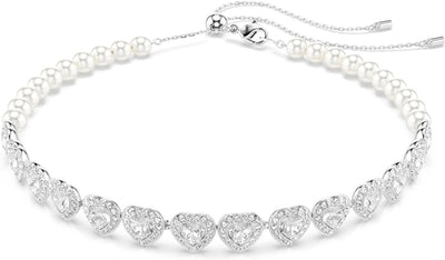 Swarovski Ariana Grande Collection, Clear Crystal & Pearls, Rhodium Finish, Necklaces, Earrings and Bracelets