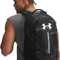 Under Armour Unisex Hustle 6.0 Backpack, (007) Black/Black/Metallic