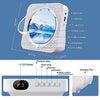 CD Player Portable Bluetooth 5.1 Desktop CD Player with HiFi Sound Speakers,Remote Control,Dust Cover,LED Display,Boombox FM Radio,USB/AUX for Home,Kids (White)