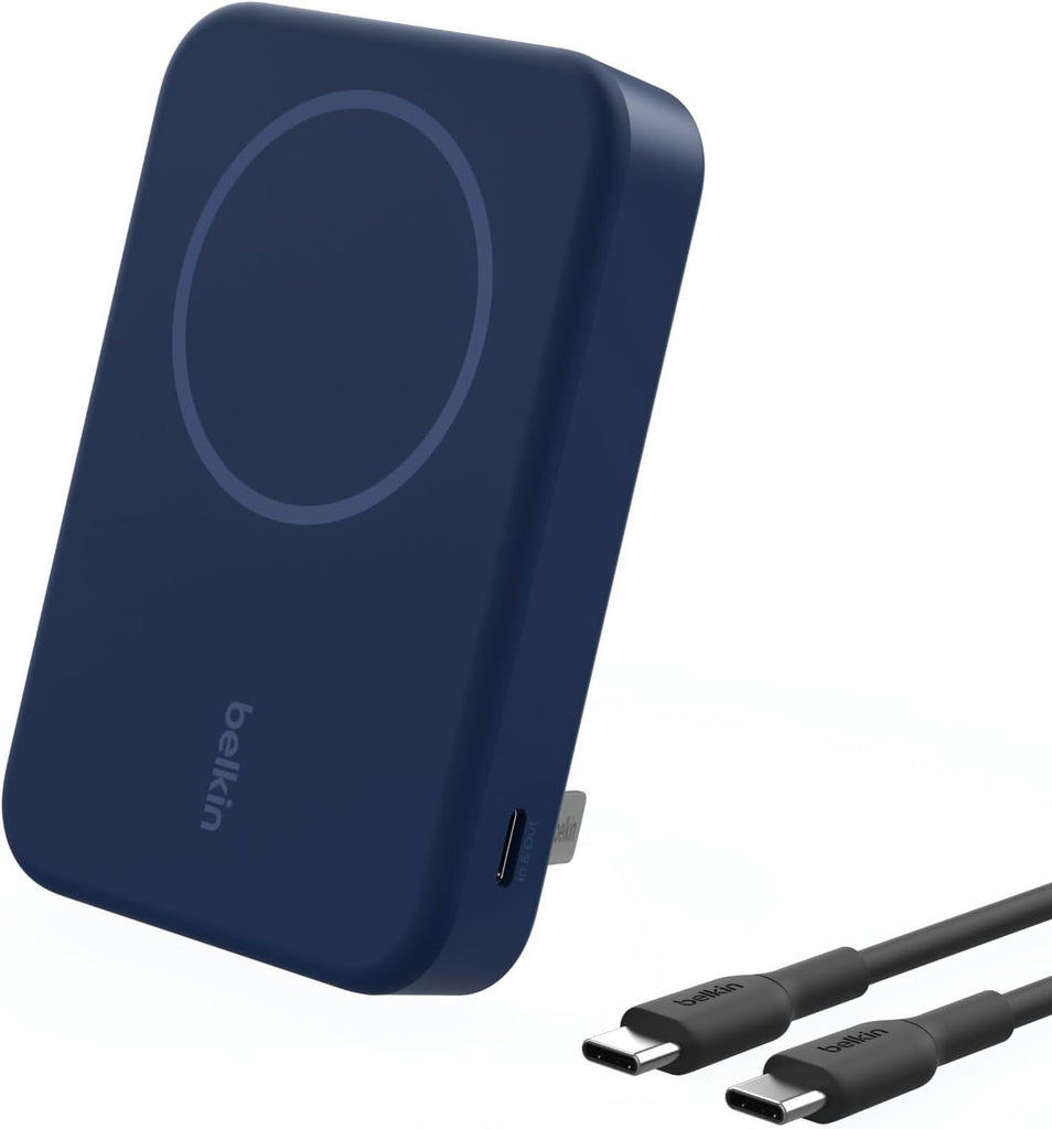 Belkin 10000mAh 15W Qi2 MagSafe Power Bank w/Built-in Kickstand