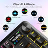 Redragon K708 Pro Wireless Mechanical Keyboard, Gasket RGB Gaming Keyboard with 81 Programmable Custom Keys, 3-Modes Wireless Bluetooth with Hot-Swap Pre-Lubed Leopard L Switch, Screen & Knob, Black