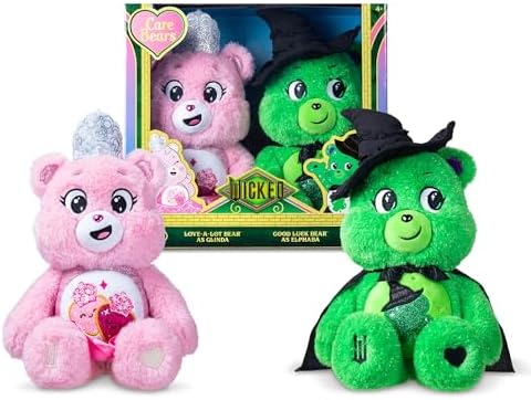 Care Bears - Care Bears x Wicked 2-Pack - Love-a-Lot Bear as Glinda & Good Luck Bear as Elphaba