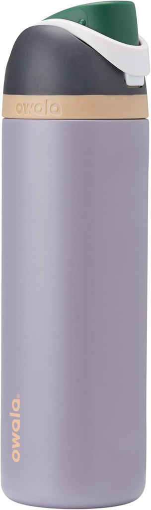 Owala FreeSip Stainless Steel Water Bottle 24 oz Grey/Grey (Due North)