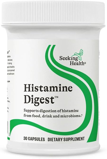 Seeking Health DAO Enzyme - Formerly Histamine Digest, DAO Enzyme Supplement for Histamine Food Intolerance, Supports Digestive Health, Upset Stomach (30 Capsules)* - 30 Count (Pack of 1)