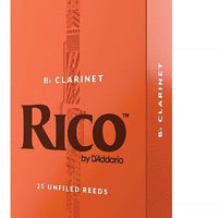 D’Addario Woodwinds, Rico Bb Clarinet Reeds, RCA2515, Strength 1.5, 25-pack