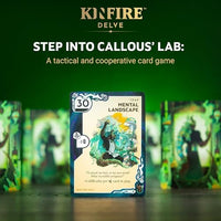 Kinfire Delve: Callous’ Lab – Tactical Solo or 2-Player Card & Dice Game, Puzzle-Focused Adventure with Replayable Depths, Ages 14+, 60+ Min Gameplay (Part of the Kinfire Universe: 5 Standalone Games)