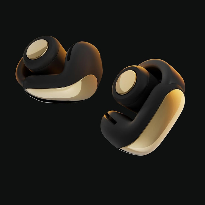 Bose Ultra Open Earbuds - Bluetooth Open Ear Earbuds with OpenAudio for Awareness, Clip-On Design for Comfort, Water Resistant, Up to 48 Hrs of Playtime, Desert Gold - Limited Edition Color