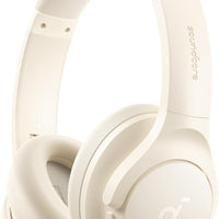 Soundcore by Anker Q20i Hybrid Active Noise Cancelling Headphones, White - Pink / Standard
