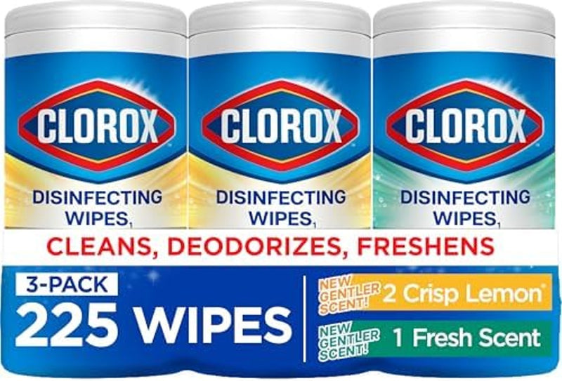 Ofertaza, Pack 3 Clorox Disinfecting Wipes for Allergy Season, 75 Count Each