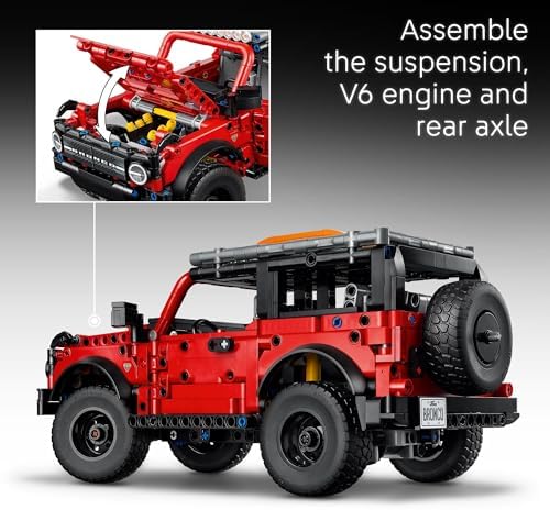 LEGO Technic Kids Toy Car - Building Kit for Boys and Girls, Ages 10+, Makes a Cool Birthday Gift, Authentic Ford Trim & Details - 42213
