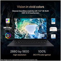 ASUS ProArt PX13 Copilot+ Laptop, AMD Ryzen AI 9 HX-370, 32 GB LPDDR5X RAM, 1 TB PCIe SSD, 13.3'' 3K (2880x1800) OLED Touchscreen, Nvidia G-Force RTX 4050, Backlit Keyboard, W11 Home, Nano Black