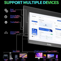 MNN 15.6" FHD 60Hz Portable Monitor USB-C HDMI IPS HDR Gaming Laptop