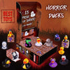 Advent Calendar 2025 - Horror Rubber Duckies - 13 Days of Spooky Countdown with 2 Hidden Figures | Halloween and Christmas Collectible Rubber Ducks