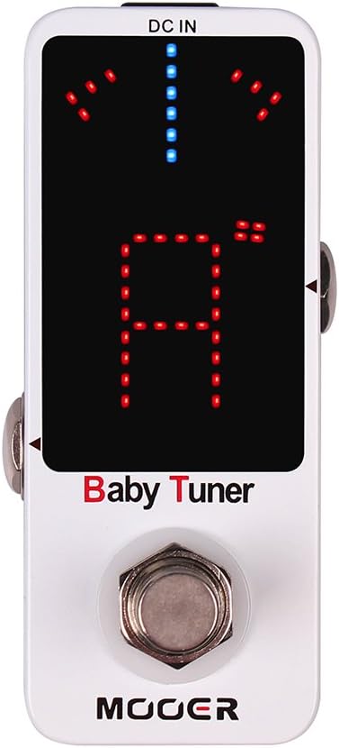 MOOER Tuner Pedal, Baby Tuner Guitar Pedal Mute Function Micro Tuner Tuning Pedal for Electric Instruments Electro-Acous