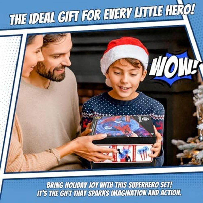 Superhero Toy Set – Includes 2 Shooters, 2 Gloves, and 1 Cape