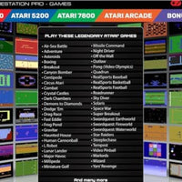 My Arcade Atari Game Station Pro: Retro Video Game Console with 200+ Games, Wireless Joysticks, RGB LED Lights