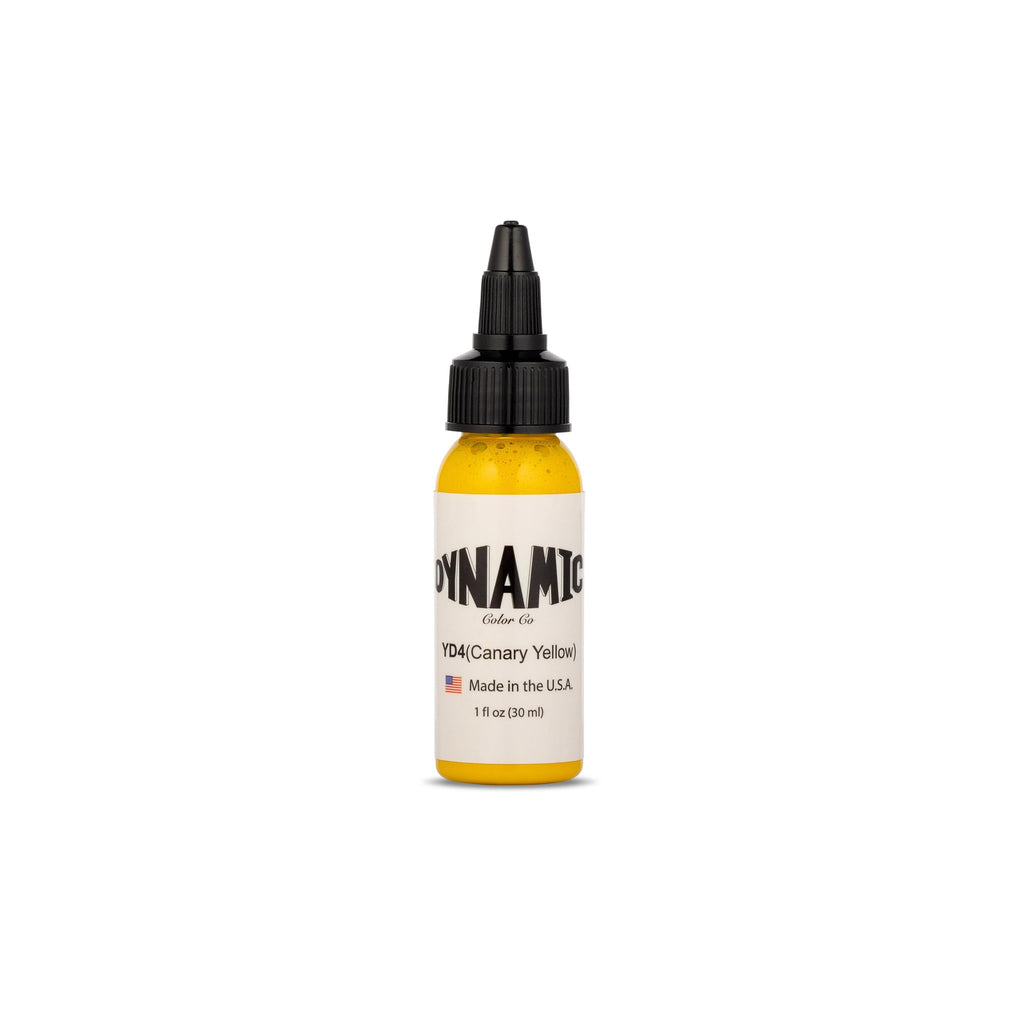 Dynamic Color Canary Yellow Tattoo Ink, Made in USA Since 1990, 1 oz