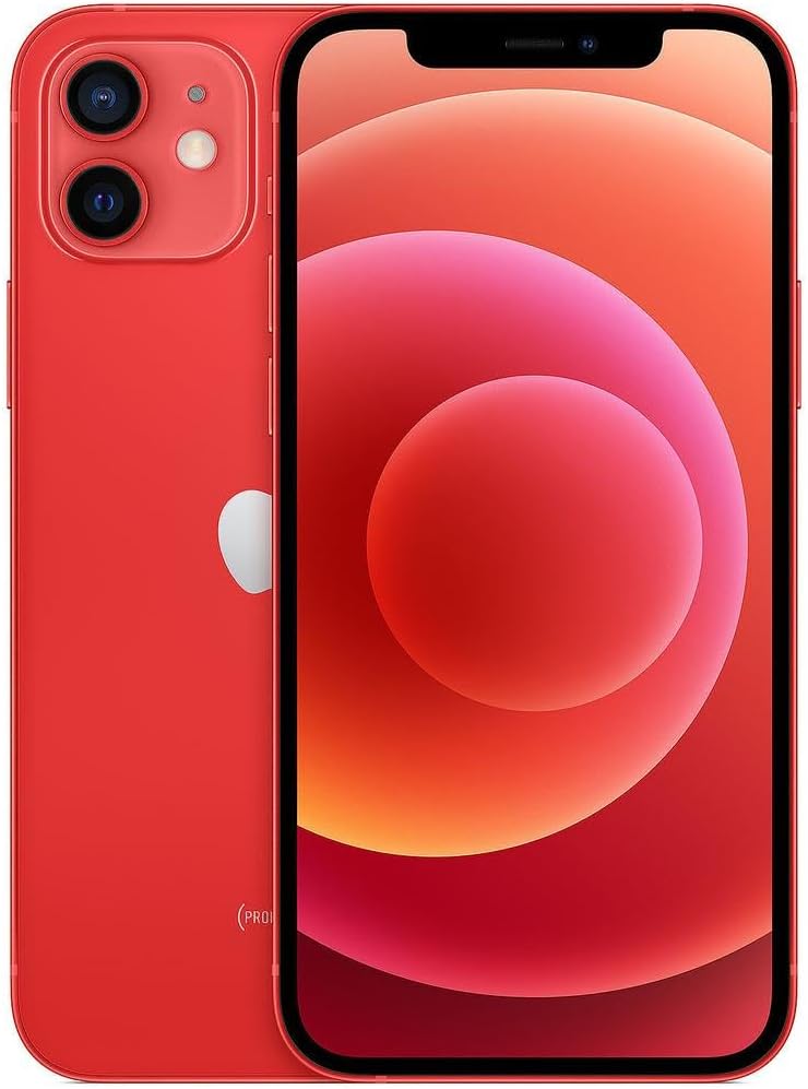 Apple iPhone 12, 128GB, Red - Unlocked (Renewed Premium)