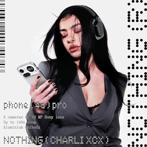 Nothing Phone (4a) Pro Cell Phone 2026 New, Unlocked Android 16 Smartphone, Triple-Lens Camera, AI Photo Edits, 6.83" 144Hz AMOLED Display, 5080mAh Battery, Dual-SIM Glyph Matrix (Black, 12+256GB)