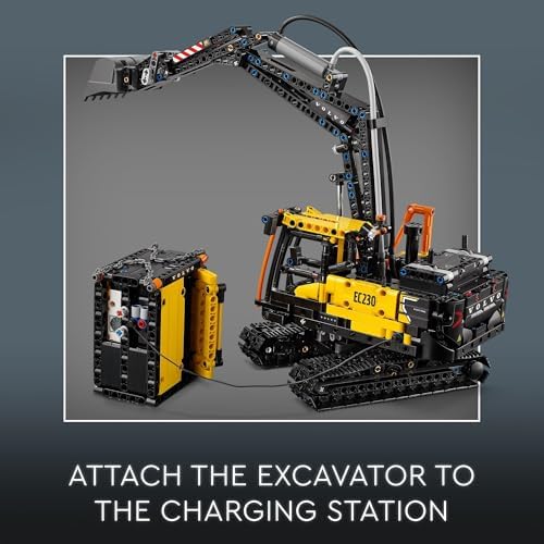 LEGO Technic Volvo FMX Truck & EC230 Electric Excavator Building Toy, Volvo Truck Toy with 2 Model Vehicles, Great Gift for Boys and Girls Ages 10 and Up Who Love Heavy Duty Construction Models, 42175