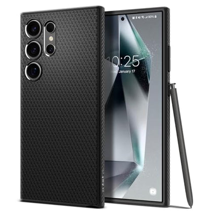 Spigen Liquid Air Designed for Galaxy S24 Ultra Case (2024) [Military-Grade Protection] - Matte Black