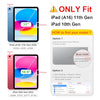 Fintie Slim Case for iPad (A16) 11th Generation 11 Inch (2025), iPad 10th Generation 10.9 Inch (2022) - Glittering Sparkly Shockproof Cover with Shiny Clear Back Shell & Pencil Holder, Pink
