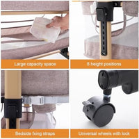 Ofertaza, Soobaby 3 in 1 Baby Crib, Bassinet Bedside Crib Adjustable