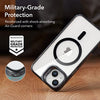 ESR for iPhone 13 Case/iPhone 14 Case, Compatible with MagSafe, Built-in Camera Ring Stand, Military-Grade Protection, Magnetic Phone Case for iPhone 13/14, Classic Series, Clear Black