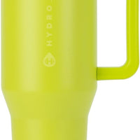 HydroJug Traveler 32oz, Insulated Tumbler with Handle & Straw, Lemon Lime