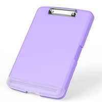 Rimilak Clipboard with Storage, 8.5 x 11'' High Capacity Clip Board, Purple