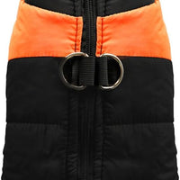 Winter Waterproof Windproof Dog Jacket - Warm Vest Coat for Small & Medium Dogs - Not Suitable for Big Dogs C-Tangerine
