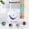 Bluetooth Portable Home CD Music Player with Remote Control, Timer, Built-in Speakers and LED Display - FM Radio Boombox (White)