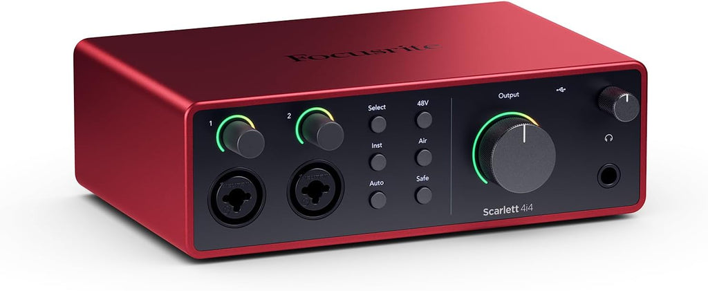 Focusrite Scarlett 4i4 4th Gen USB Audio Interface, for Musicians, Songwriters, Guitarists, Content Creators — High-Fide