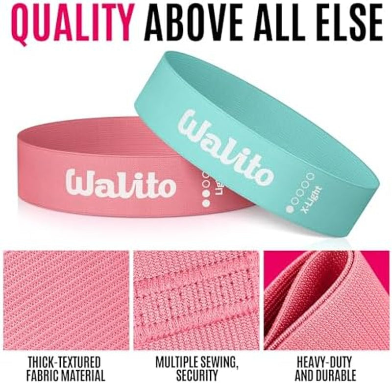 Ofertaza, WALITO Fabric Resistance Bands for Working Out