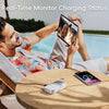 USB C Portable Charger Plug in Wall 10000mAh Power Bank Fast Charging 27W Portable Charger with Built in Cable Phone Portable Charger for iPhone Samsung Android, White