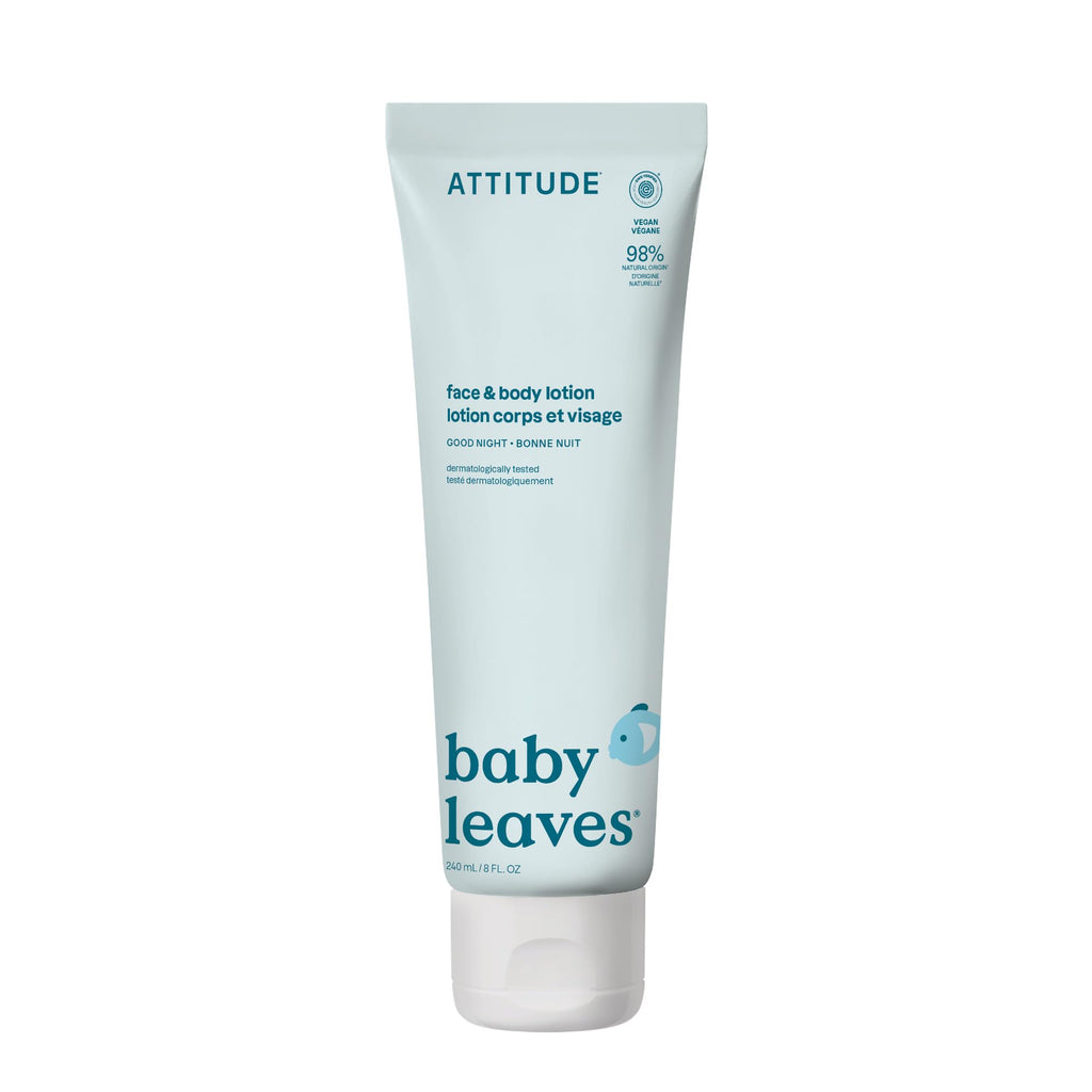 ATTITUDE Baby Lotion, EWG Verified Moisturizer, Dermatologically Tested Moisturizing Cream, Vegan and Cruelty-Free, Good