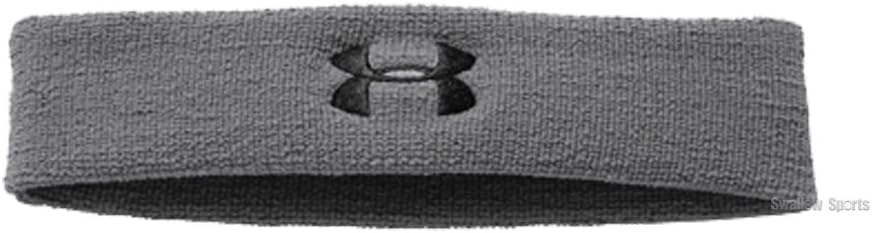 Under Armour Men's Performance Headband , Black (001)/White, One Size Fits All