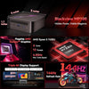Blackview MP100 Mini PC with 3-Year Warranty, AMD Ryzen 7430U(equiv to 5850U) Mini Desktop Computer, Support 4K@144Hz UHD 3 Display, 16GB RAM 512GB NVMe SSD, Win11 Pro/USB3.2/WiFi 6/RGB Light/Big Fan