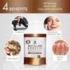 Multi Collagen Booster Powder – Extra Strength Collagen Supplement with Added Keratin, Biotin, Hyaluronic Acid, Vitamin C & Silica – Extra Nutrients for Hair, Nails,& Skin -1 Pound