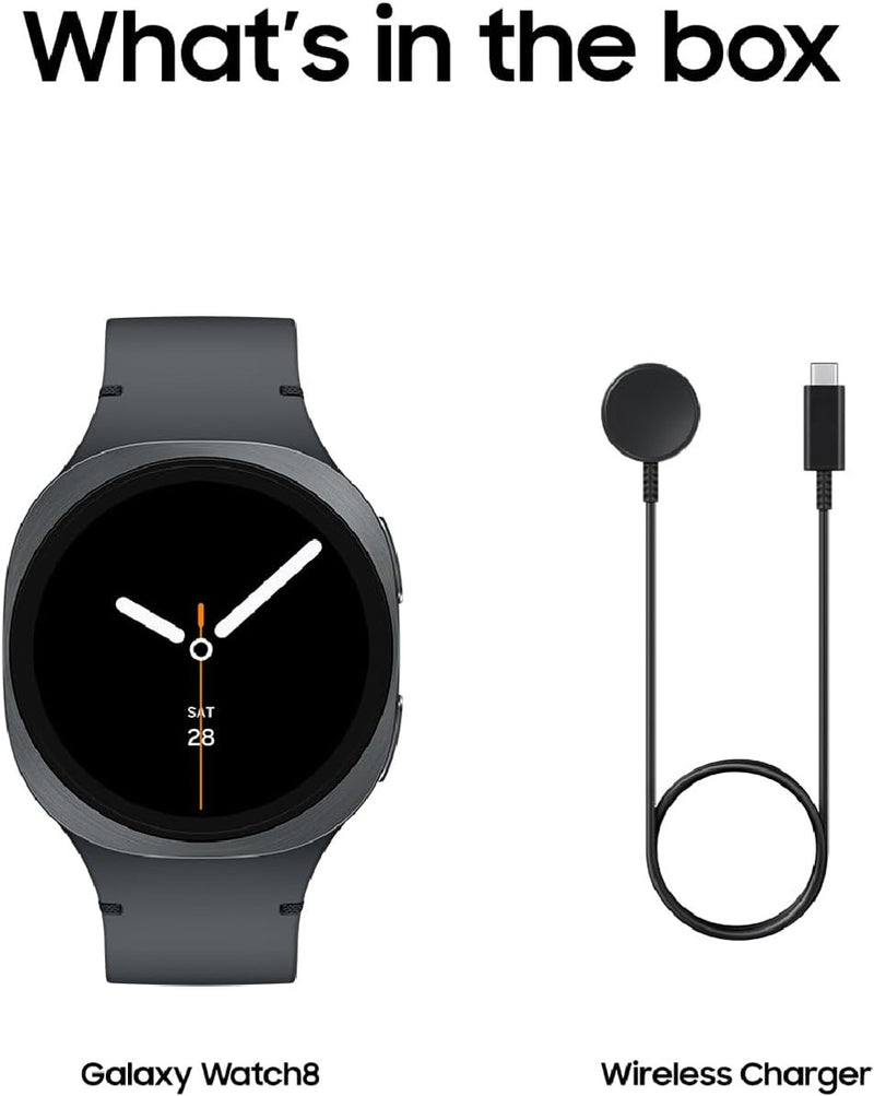 Samsung Galaxy Watch 8 (2025), Graphite, 40mm, Bluetooth Smartwatch