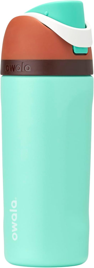 Owala FreeSip Kids Stainless Steel Water Bottle 16 oz Mint Chocolate