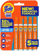 Tide Stain Remover for Clothes, Tide To Go Pen, Instant Stain & Spot Remover for Clothes, Travel & Pocket Size, 5 Count (Pack of 1) (Packaging May Vary)