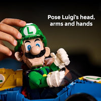 LEGO Mario Kart - Luigi & Mach 8 - Building Set for Adults, Ages 18+ - Nintendo Collectible for Fans - Gift for Men & Women - Bedroom or Bookshelf Decor - 72050