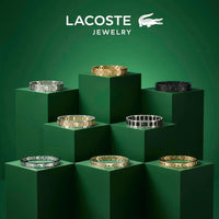 Lacoste Metropole Bracelet – Unisex H-Link with Crocodile Clasp