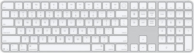 Apple Magic Keyboard with Touch ID and Numeric Keypad for Mac Models with Apple Silicon - US English - White Keys, Bluetooth, Bluetooth