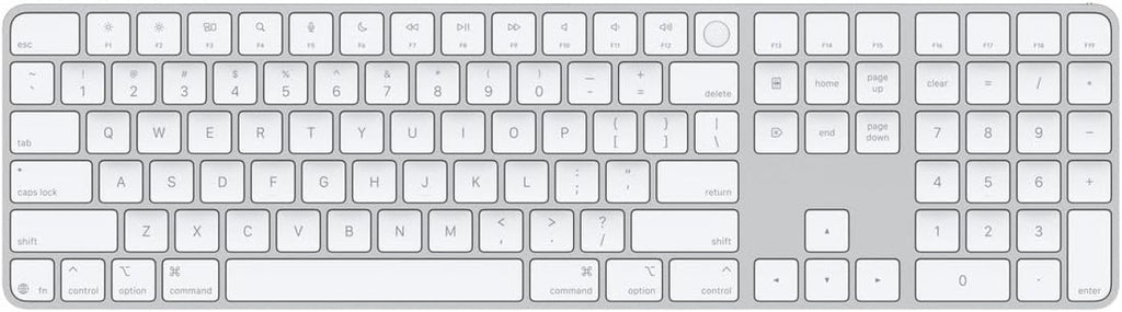 Apple Magic Keyboard with Touch ID and Numeric Keypad for Mac Models with Apple Silicon - US English - White Keys, Bluetooth, Bluetooth