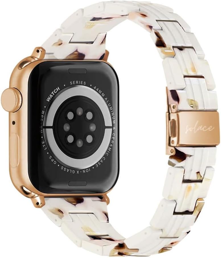 Solace Bands Slim Matte Resin Watch Band - Universal Fit for Apple Watch Bands for Women and Men, iWatch Bands for 38mm