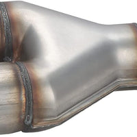 A-KARCK Exhaust Y Pipe 3" Inlet, Stainless Steel 10" Long Dual 3" Outlet Y Pipe Withstands High Temperatures (Wide-body)