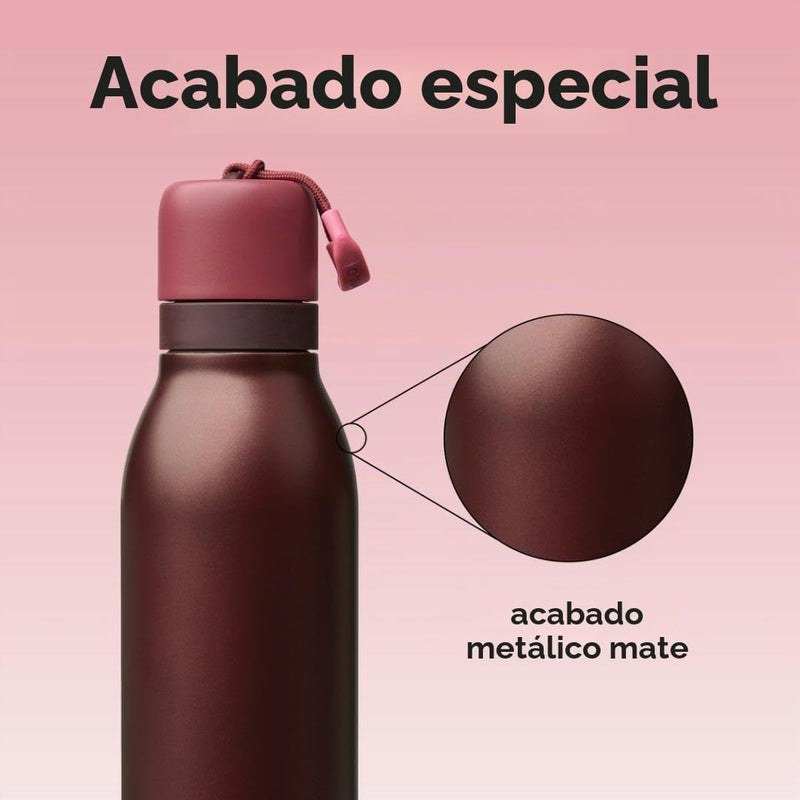 Owala FreeSip Twist Stainless Steel Water Bottle 24 oz Black Cherry