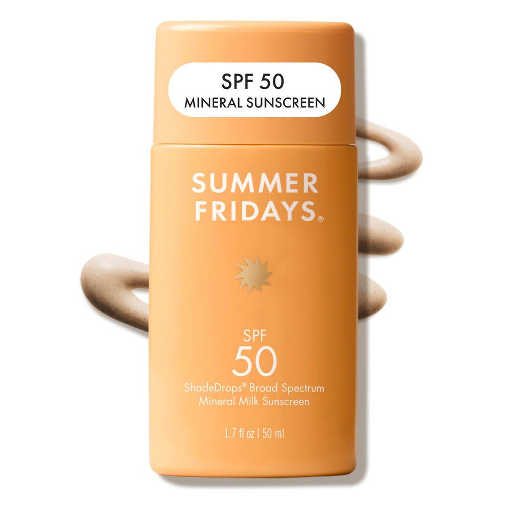 Summer Fridays ShadeDrops SPF 50 Mineral Milk Sunscreen (1.7 Oz)